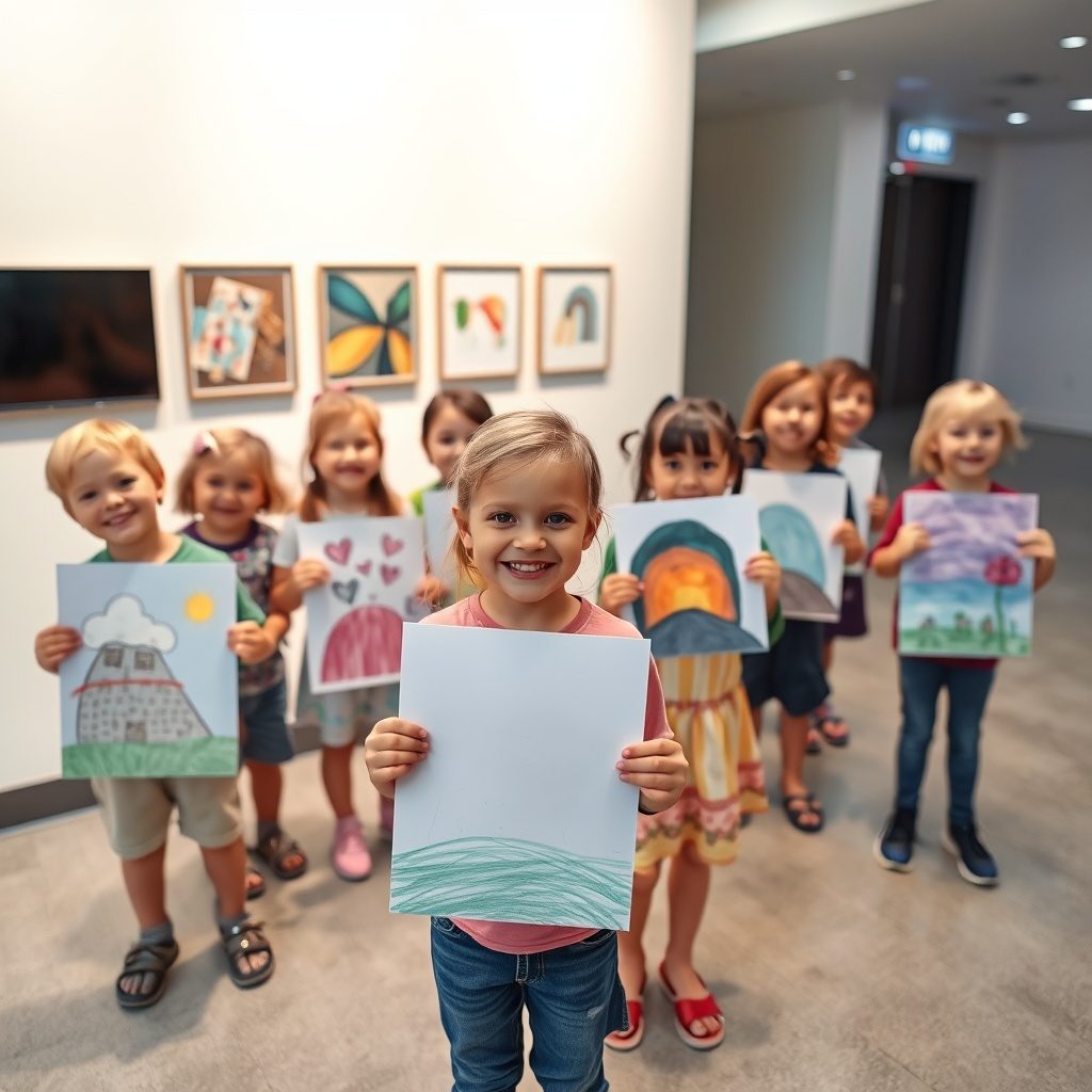 Group art session