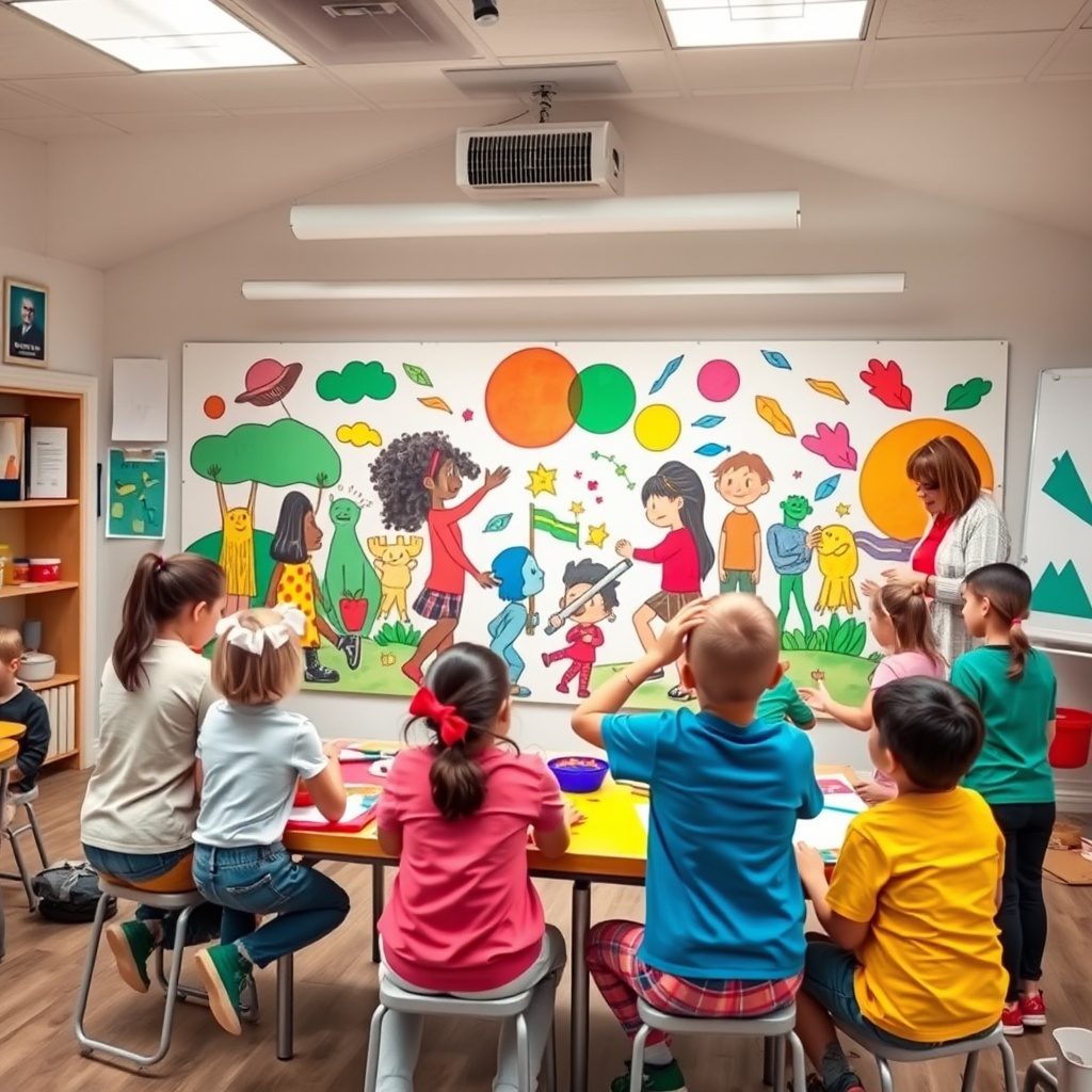 Art materials used in class