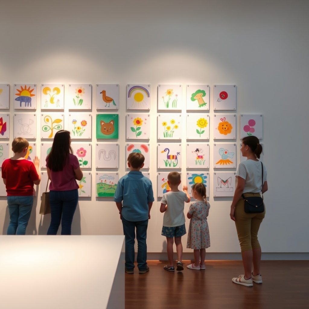 Artwork displayed in gallery
